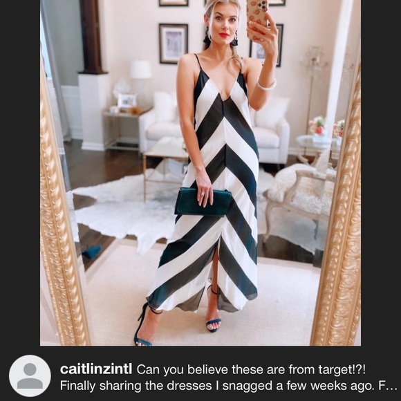 Chevron Sleeveless Slip Dress - Picture 4 of 10